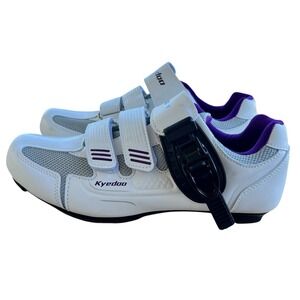Kyedoo Cycling Shoes Unisex Adult Size 10 White Bicycle Workout Racing Active